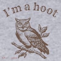 Retro IM A Hoot Owl Bird Pun Sarcastic Jokes Women Women's Sweatshirt thumb 2