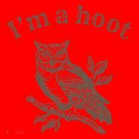 Retro IM A Hoot Owl Bird Pun Sarcastic Jokes Women Santa Hat thumb 1