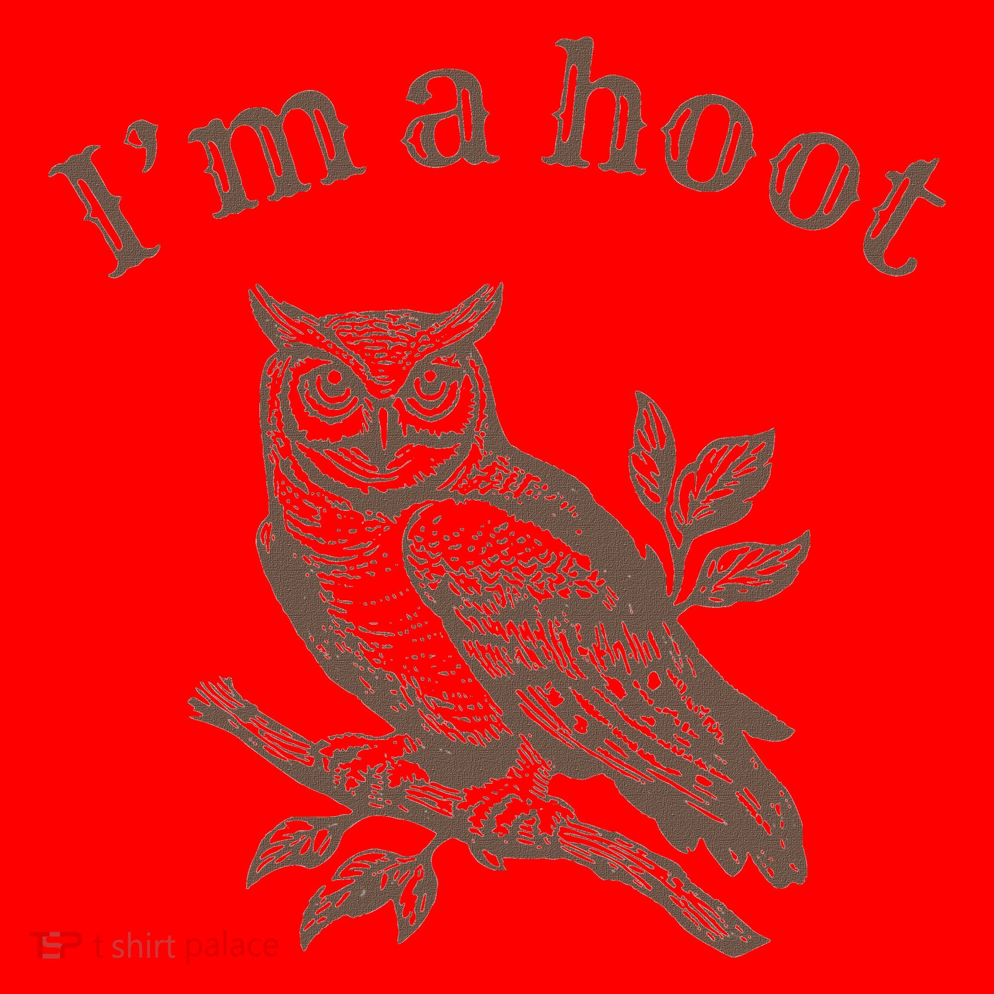 Retro IM A Hoot Owl Bird Pun Sarcastic Jokes Women Santa Hat