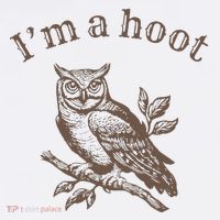 Retro IM A Hoot Owl Bird Pun Sarcastic Jokes Women Apron thumb 3