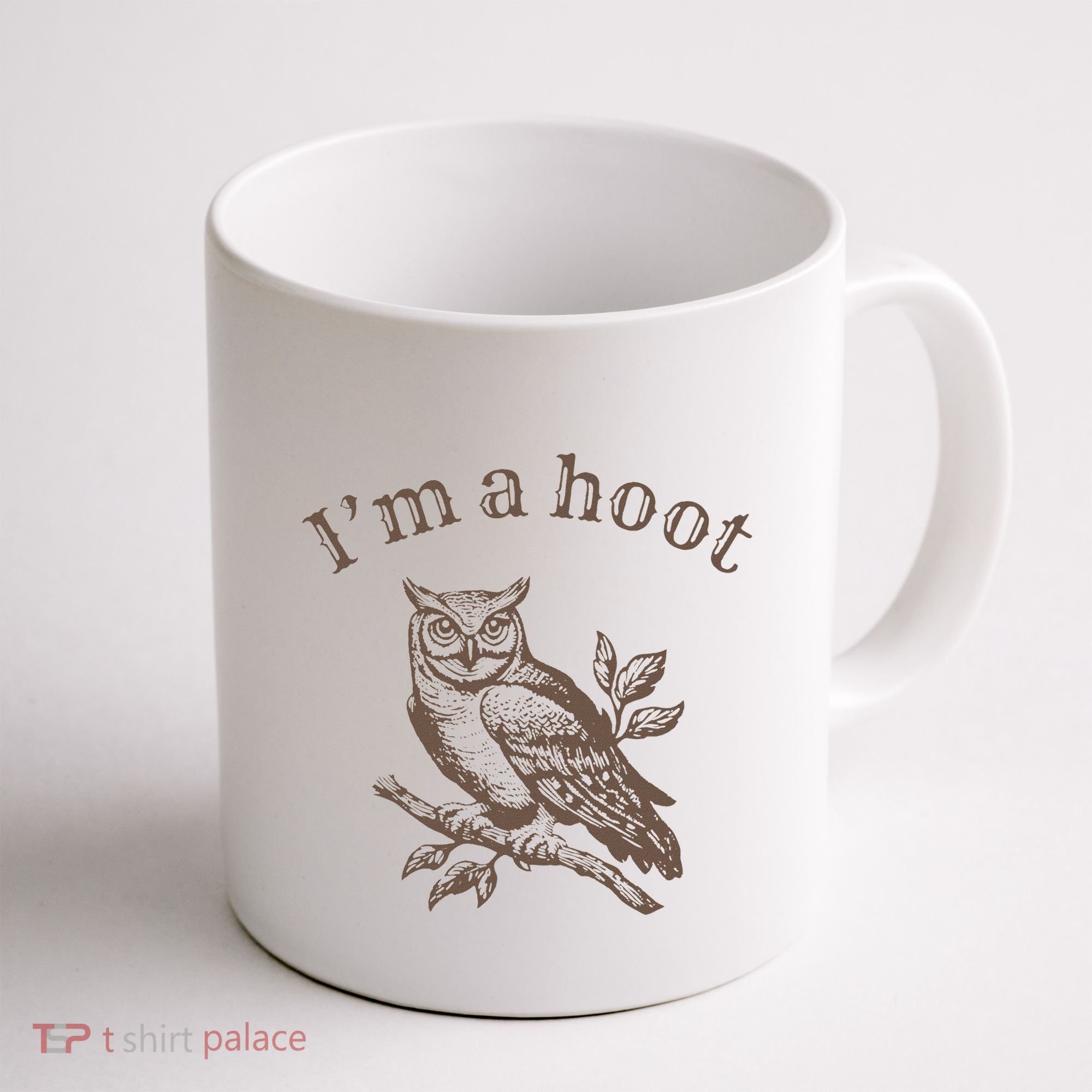 Retro IM A Hoot Owl Bird Pun Sarcastic Jokes Women Coffee Mug