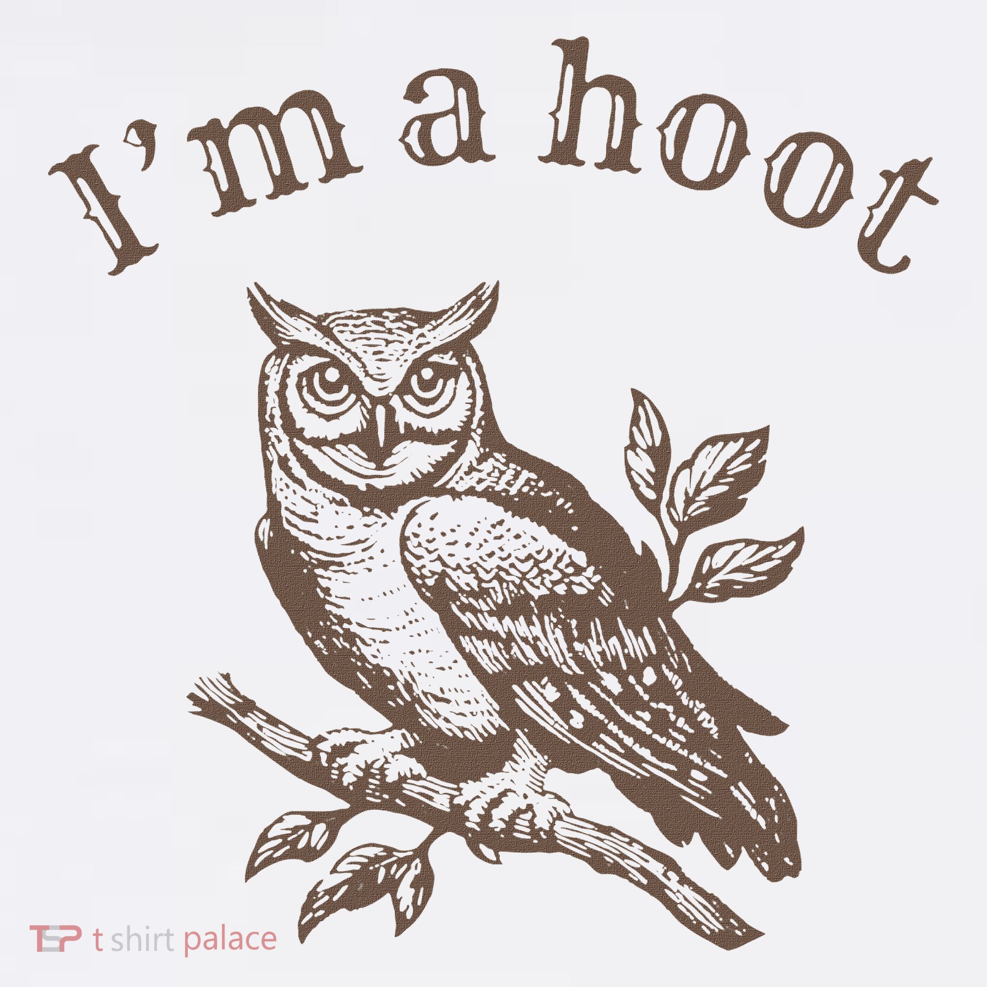 Retro IM A Hoot Owl Bird Pun Sarcastic Jokes Women Polo
