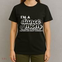 Retro I’M A Dance Mom Of Course I’M Running On Caffeine T-Shirt thumb 4