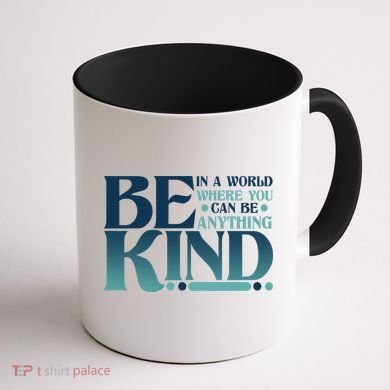 Retro In A World Where You Can Be Anything Be Kind Coffee Mug back