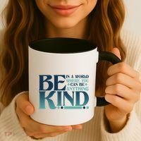 Retro In A World Where You Can Be Anything Be Kind Coffee Mug thumb 3