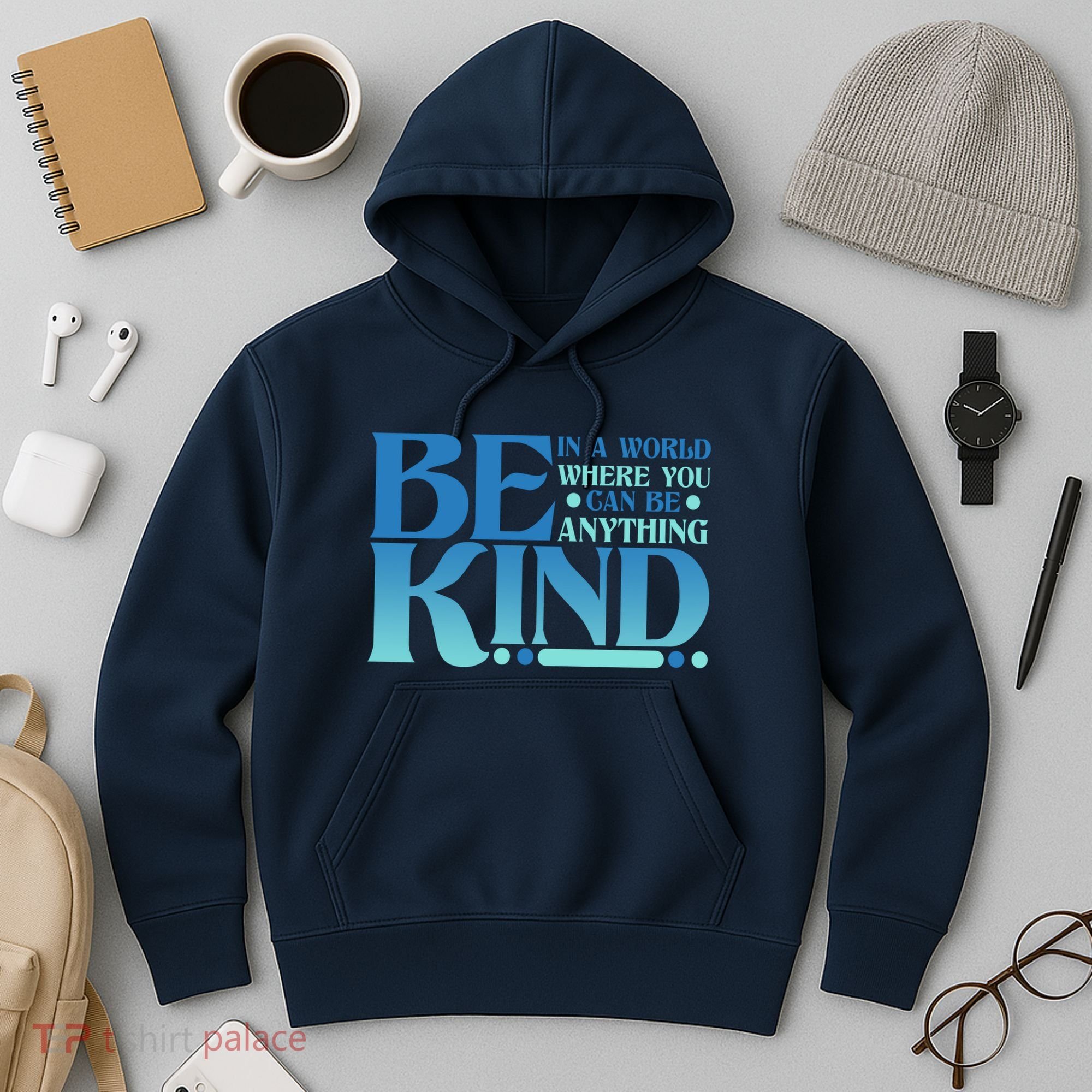 Retro In A World Where You Can Be Anything Be Kind Hoodie