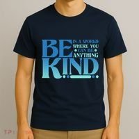 Retro In A World Where You Can Be Anything Be Kind T-Shirt thumb 3