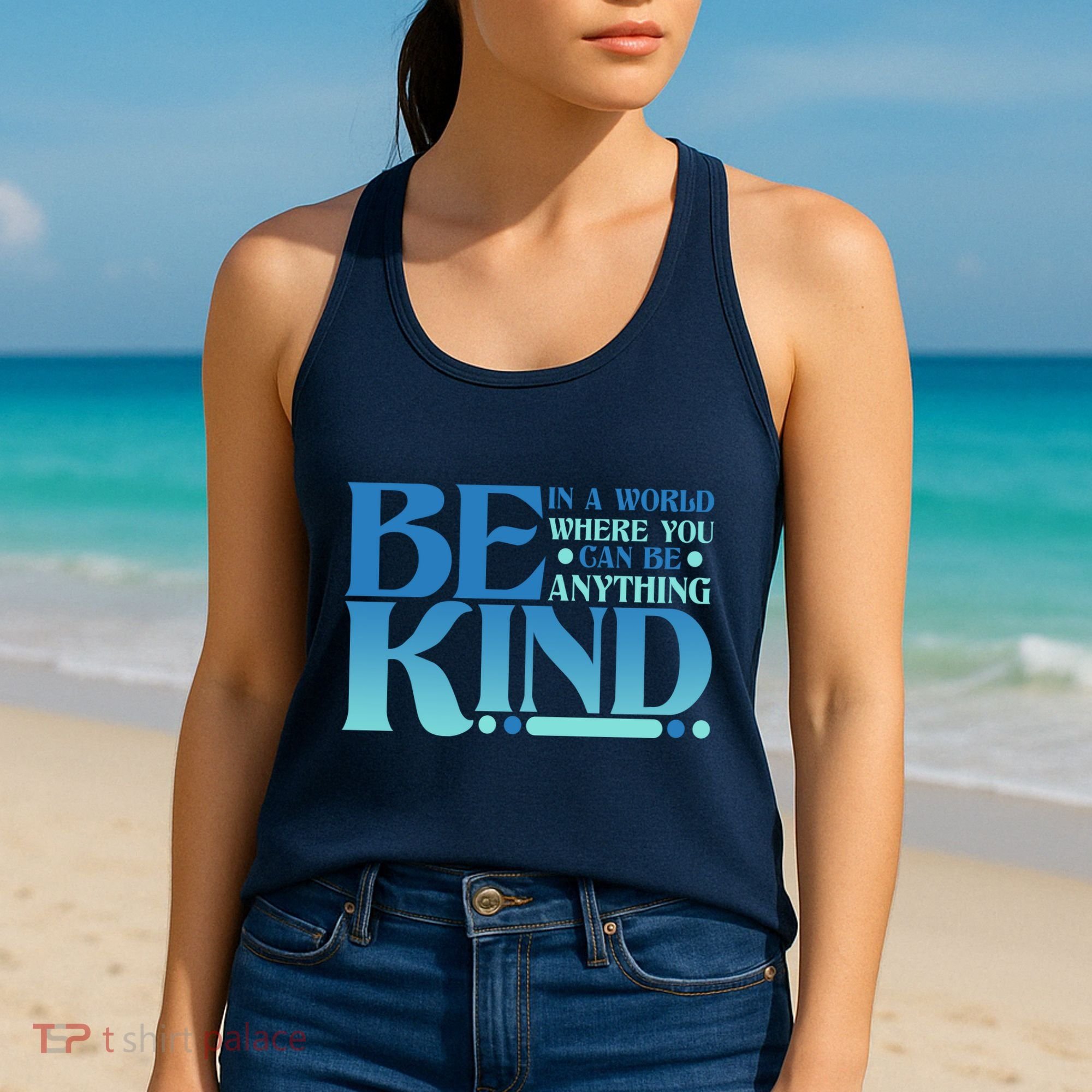 Retro In A World Where You Can Be Anything Be Kind Women's Tank Top