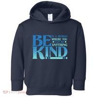 Retro In A World Where You Can Be Anything Be Kind Toddler Hoodie thumb 0
