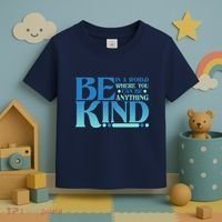 Retro In A World Where You Can Be Anything Be Kind Toddler T-Shirt thumb 3