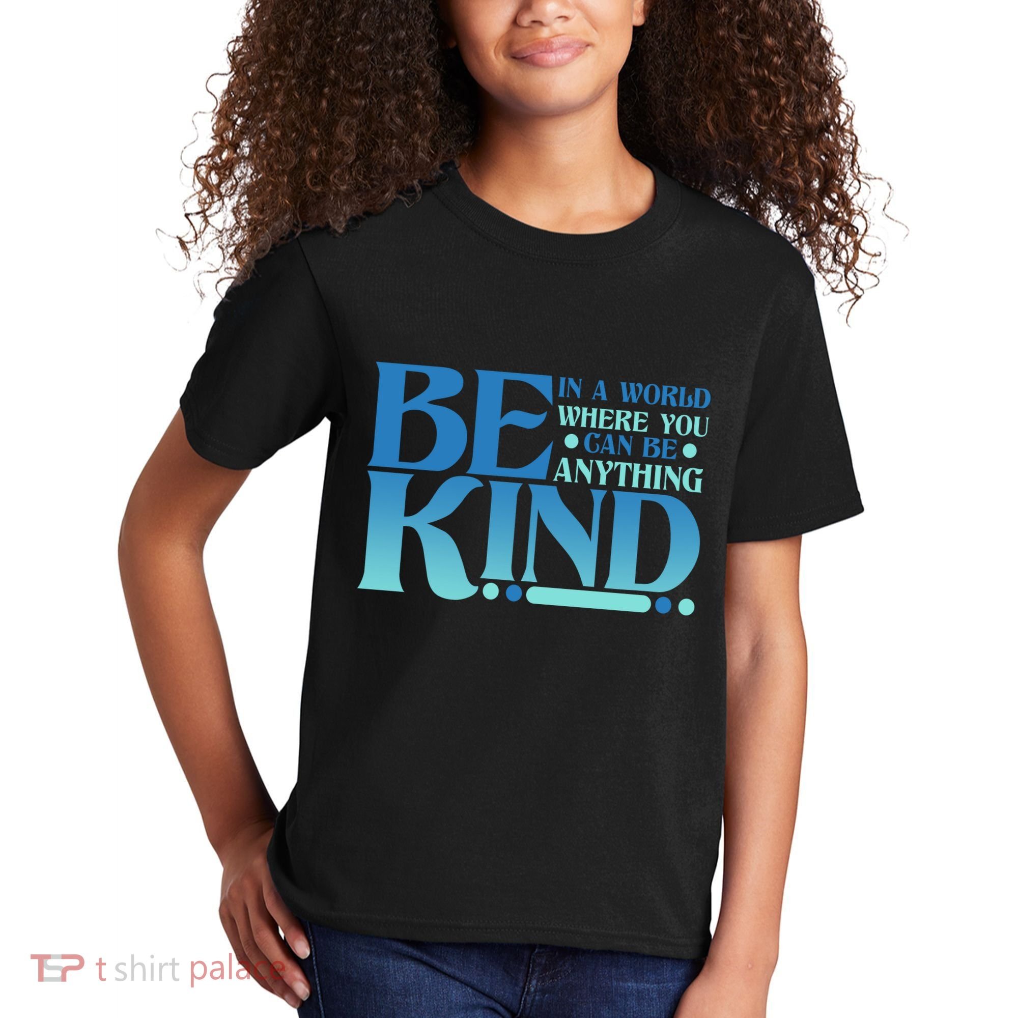 Retro In A World Where You Can Be Anything Be Kind Kids T-Shirt