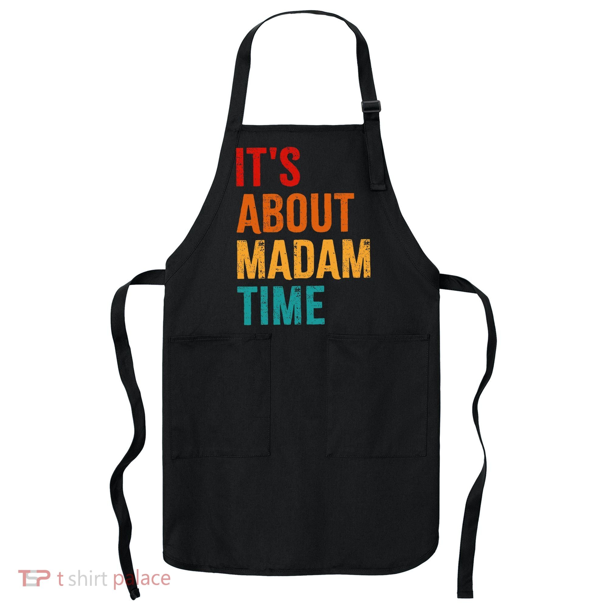 Retro ItS About Madam Time Apron