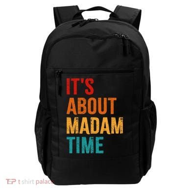 Retro ItS About Madam Time Backpack