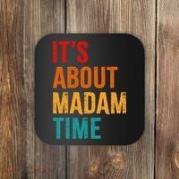 Retro ItS About Madam Time Coaster thumb 0