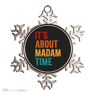 Retro ItS About Madam Time Ornament