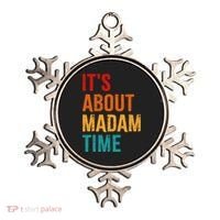 Retro ItS About Madam Time Ornament thumb 0