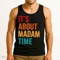 Retro ItS About Madam Time Tank Top thumb 3