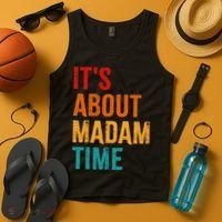 Retro ItS About Madam Time Tank Top thumb 4