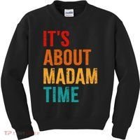 Retro ItS About Madam Time Kids Sweatshirt thumb 0