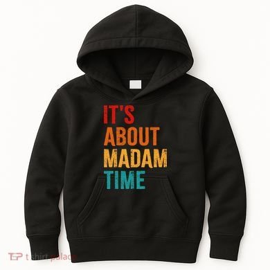 Retro ItS About Madam Time Kids Hoodie