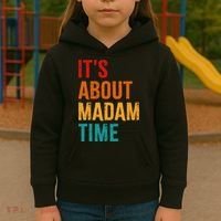 Retro ItS About Madam Time Kids Hoodie thumb 3