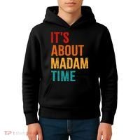 Retro ItS About Madam Time Kids Hoodie thumb 4