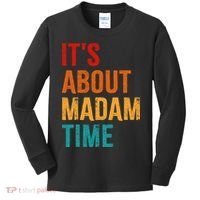 Retro ItS About Madam Time Kids Long Sleeve Shirt thumb 0