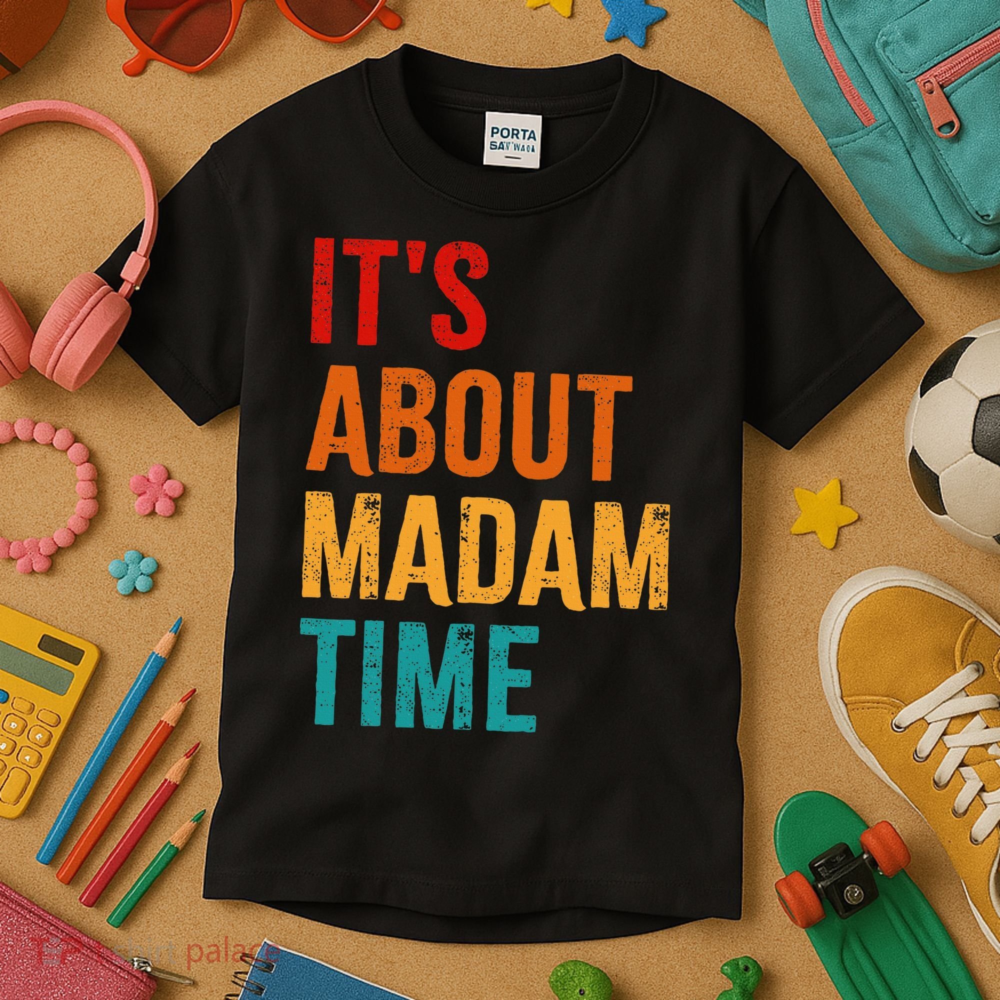 Retro ItS About Madam Time Kids T-Shirt