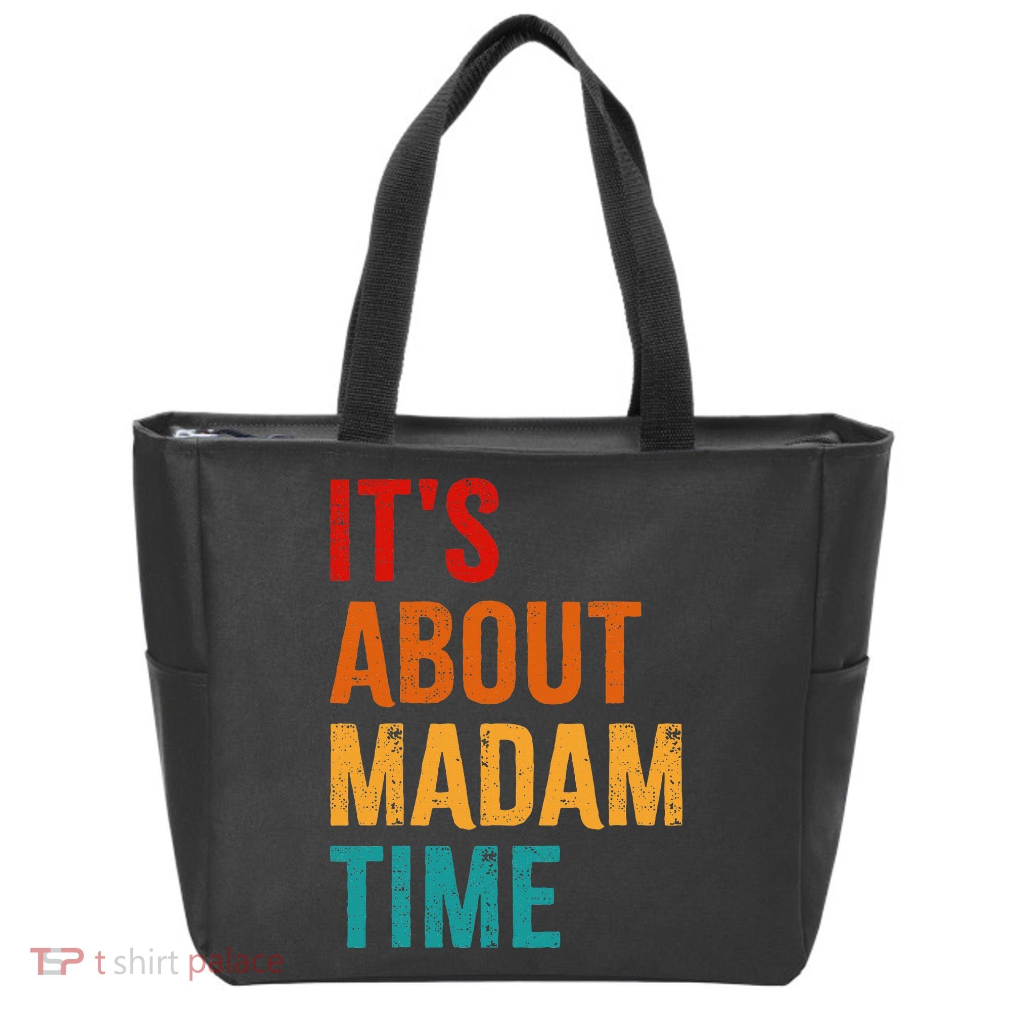 Retro ItS About Madam Time Tote Bag