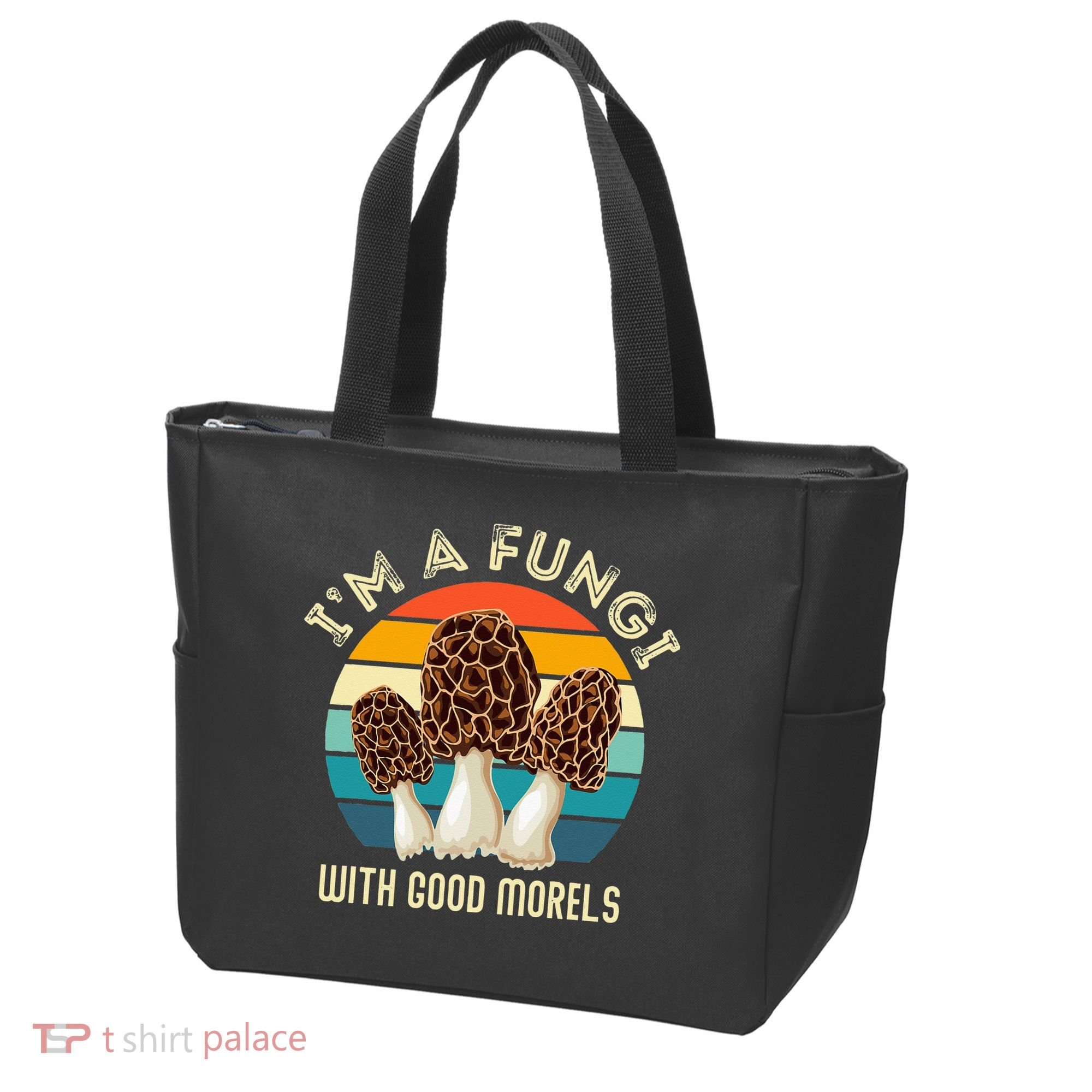 Retro I’M A FUNGI with GOOD MORELS Funny Morel Meme Tote Bag