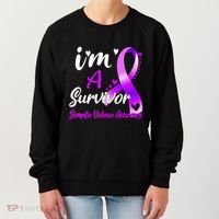 Ribbon Im A Survivor Domestic Violence Awareness Women's Sweatshirt thumb 0