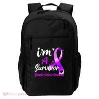 Ribbon Im A Survivor Domestic Violence Awareness Backpack thumb 0