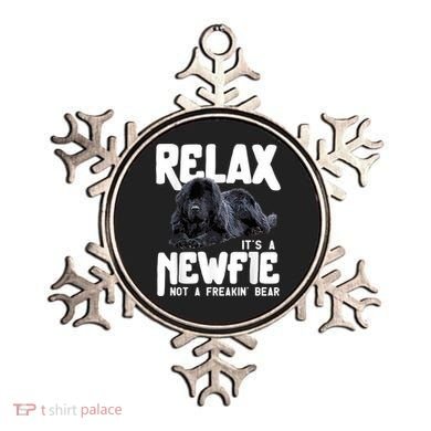 Relax ItS A Newfie Not A Freakin Bear Newfoundland Dog Ornament