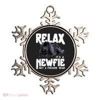 Relax ItS A Newfie Not A Freakin Bear Newfoundland Dog Ornament thumb 0