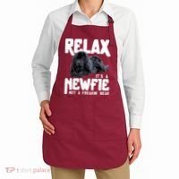 Relax ItS A Newfie Not A Freakin Bear Newfoundland Dog Apron thumb 2