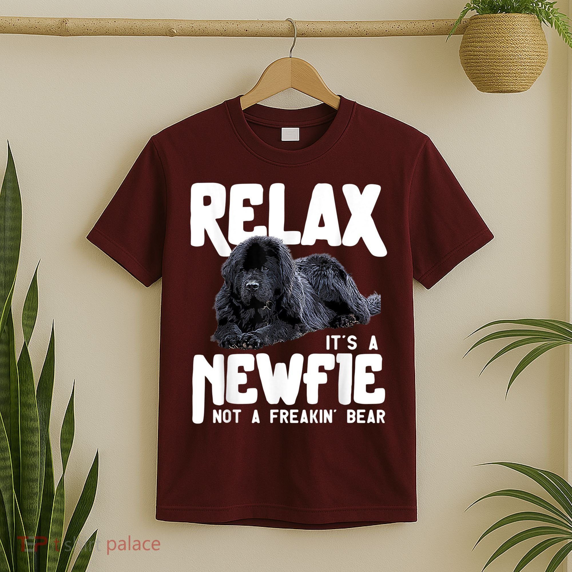 Relax ItS A Newfie Not A Freakin Bear Newfoundland Dog T-Shirt