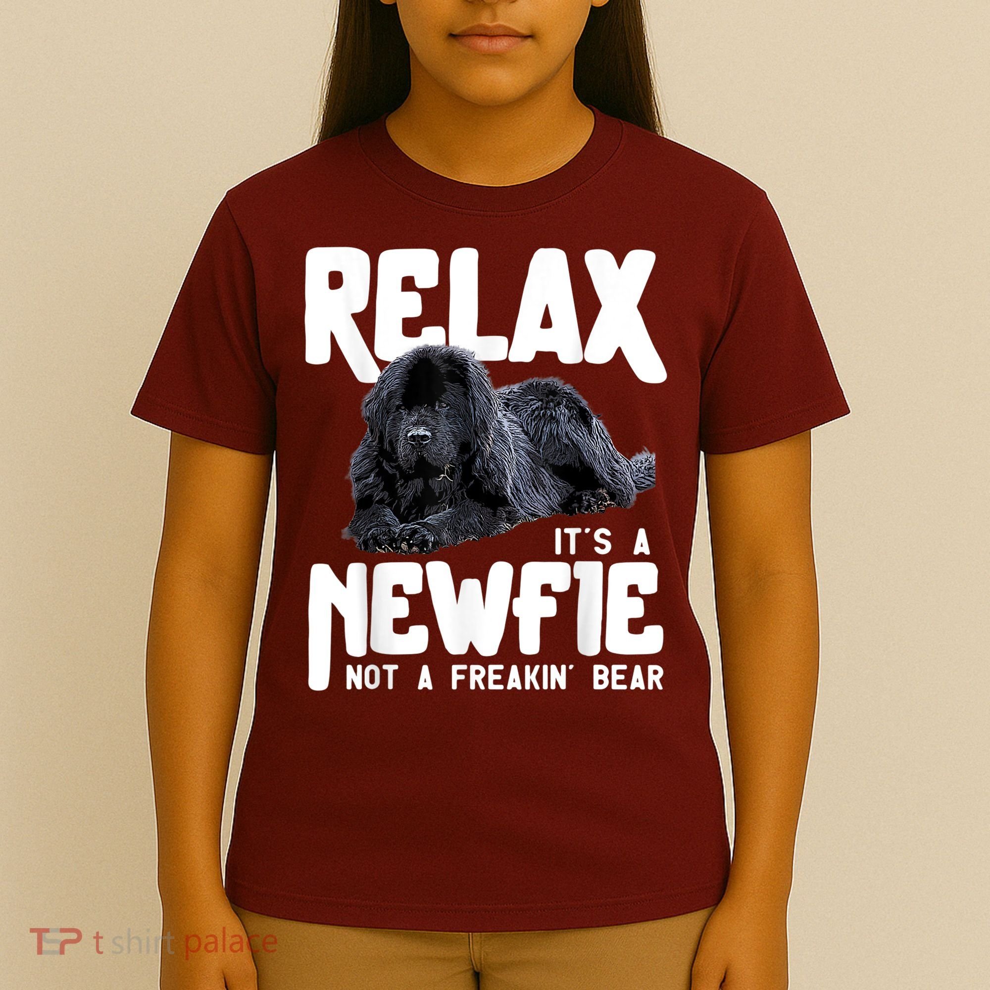 Relax ItS A Newfie Not A Freakin Bear Newfoundland Dog T-Shirt