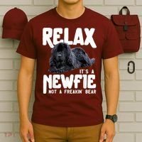 Relax ItS A Newfie Not A Freakin Bear Newfoundland Dog T-Shirt thumb 6