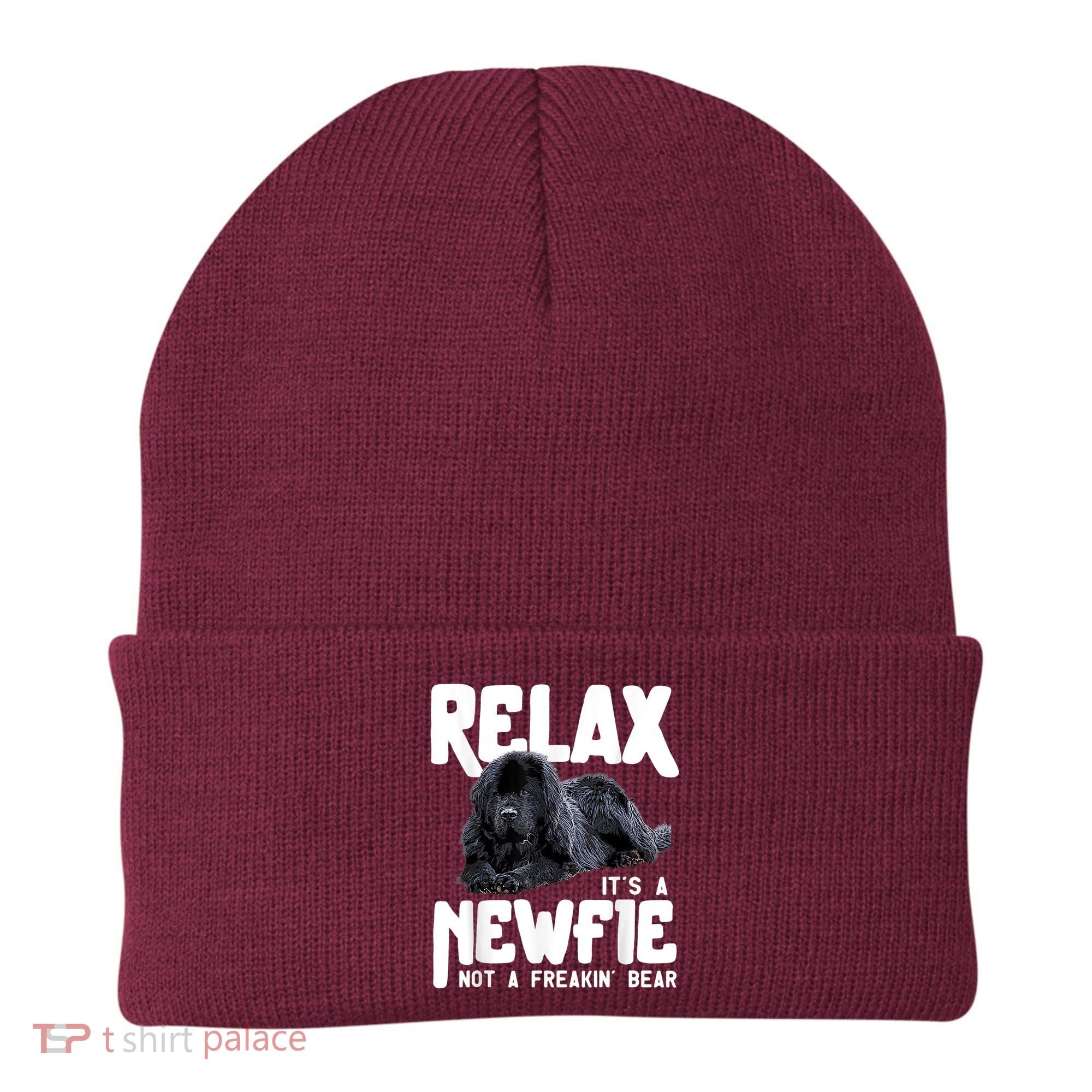 Relax ItS A Newfie Not A Freakin Bear Newfoundland Dog Beanie