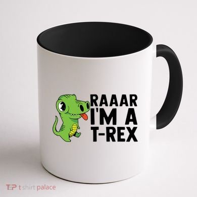 Raar I'm A T Rex Cute Funny Dinosaur Coffee Mug back
