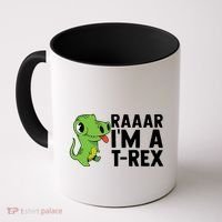 Raar I'm A T Rex Cute Funny Dinosaur Coffee Mug thumb 0