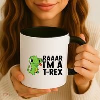 Raar I'm A T Rex Cute Funny Dinosaur Coffee Mug thumb 3