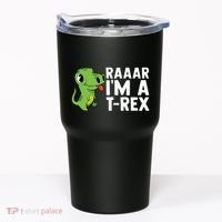 Raar I'm A T Rex Cute Funny Dinosaur Tumbler thumb 0