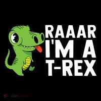 Raar I'm A T Rex Cute Funny Dinosaur Ornament thumb 1