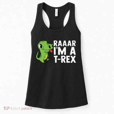 Raar I'm A T Rex Cute Funny Dinosaur Women's Tank Top