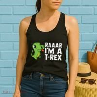 Raar I'm A T Rex Cute Funny Dinosaur Women's Tank Top thumb 2