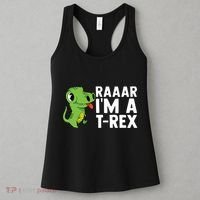 Raar I'm A T Rex Cute Funny Dinosaur Women's Tank Top thumb 3