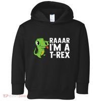 Raar I'm A T Rex Cute Funny Dinosaur Toddler Hoodie thumb 0
