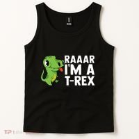 Raar I'm A T Rex Cute Funny Dinosaur Tank Top thumb 2
