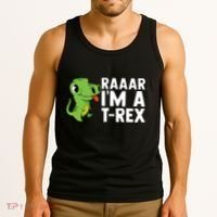Raar I'm A T Rex Cute Funny Dinosaur Tank Top thumb 3